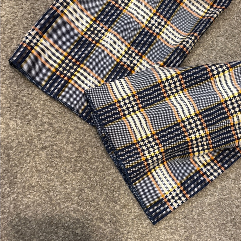 Vivienne Westwood Navy, Orange, Yellow and Cream Plaid Suit - Picture 6 of 6